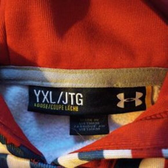 L - Boys Under Armour Youth Extra Large XL  Storm Hoodie Sweatshirt - Picture 3 of 4